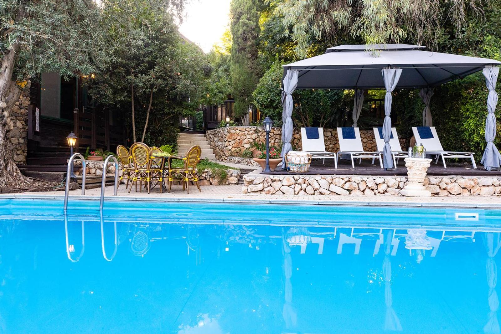 The House Rosh Pina - 2Brm With Pool Rosh Pinna Exterior foto